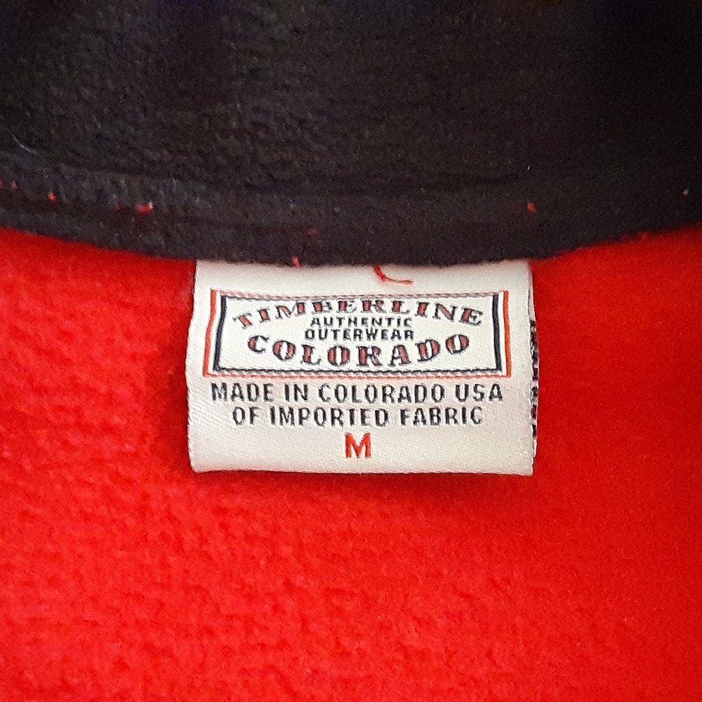 Colorado timberline red fleece jacket men's medium